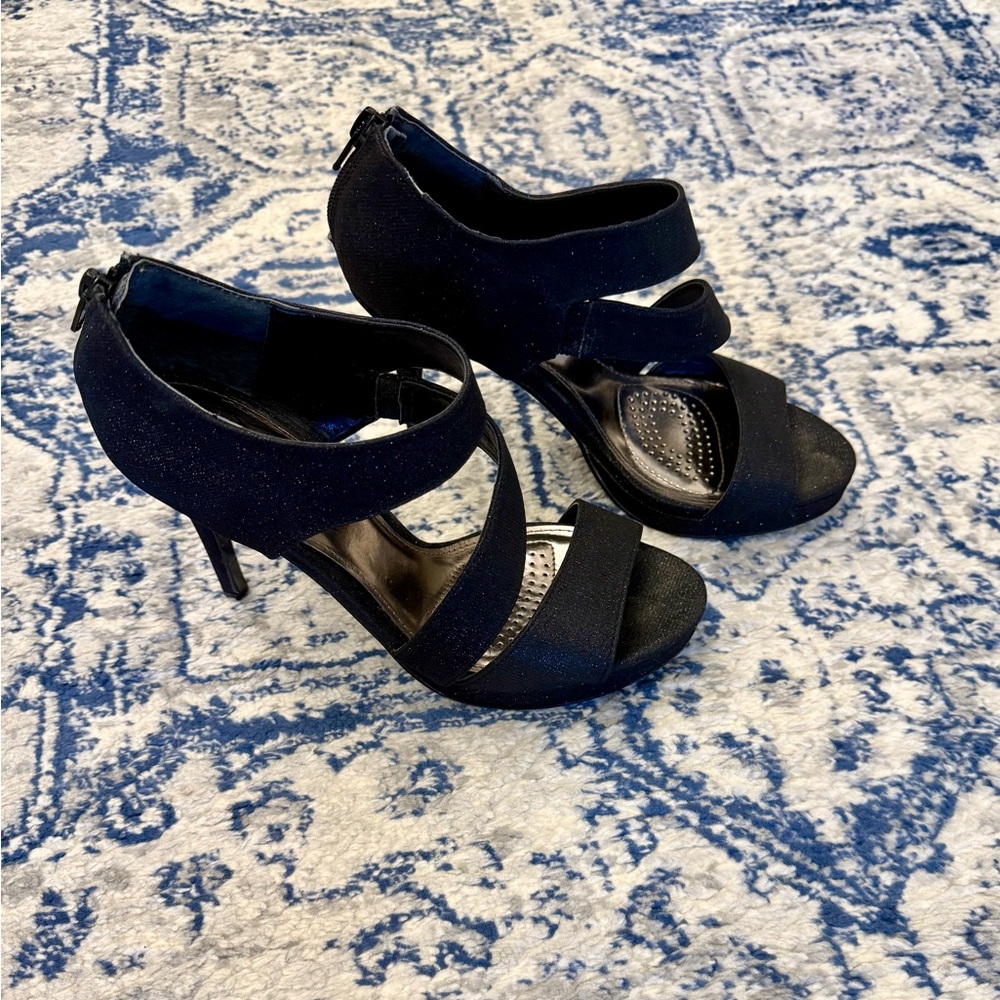 Sophisticated Black Stiletto Heels with Straps